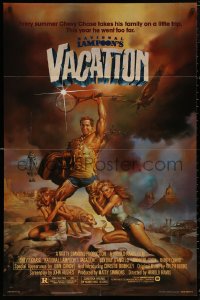 5x1277 NATIONAL LAMPOON'S VACATION NSS style 1sh 1983 Chevy Chase and cast by Boris Vallejo!