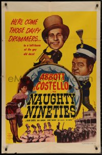 5x1278 NAUGHTY NINETIES 1sh R1950 Bud Abbott & Lou Costello perform Who's on First!