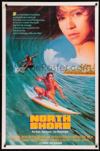 5x1298 NORTH SHORE advance 1sh 1987 great Hawaiian surfing image + close up of sexy Nia Peeples!