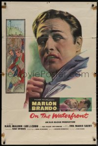5x1312 ON THE WATERFRONT 1sh 1954 Elia Kazan directed, Budd Schulberg wrote it, Marlon Brando!