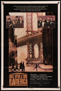5x1314 ONCE UPON A TIME IN AMERICA advance 1sh 1984 De Niro, Woods, Sergio Leone, cast old & young!