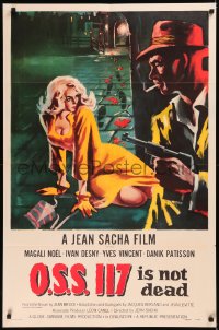 5x1321 OSS 117 IS NOT DEAD 1sh 1959 O.S.S. 117 n'est pas mort, art of sexy French babe!