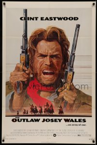 5x1327 OUTLAW JOSEY WALES NSS style 1sh 1976 Clint Eastwood is an army of one, Anderson art!