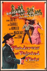 5x1346 PLUNDERERS OF PAINTED FLATS 1sh 1959 Corinne Calvet & John Carroll, raiders with a hired gun!