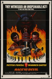 5x1363 RACE WITH THE DEVIL style B int'l 1sh 1975 Peter Fonda & Oates witnessed an unspeakable act!
