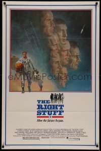 5x1388 RIGHT STUFF 1sh 1983 great Tom Jung montage art of the first NASA astronauts!
