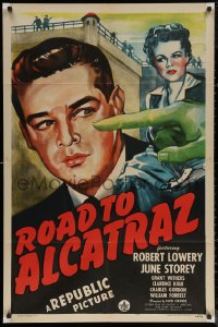 5x1389 ROAD TO ALCATRAZ 1sh 1945 cop Robert Lowery sends criminals to the famous prison, ultra rare!