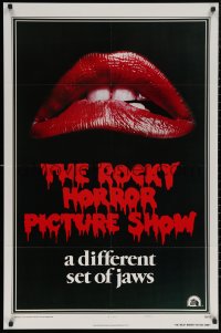 5x1393 ROCKY HORROR PICTURE SHOW int'l style A 1sh 1975 c/u lips image, a different set of jaws!