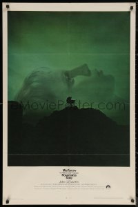 5x1397 ROSEMARY'S BABY 1sh 1968 Roman Polanski, Mia Farrow, creepy baby carriage horror image!