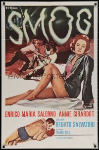 5x1438 SMOG 1sh 1962 Italian Franco Rossi, sexy Annie Girardot and Renato Salvatori!