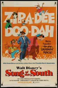 5x1448 SONG OF THE SOUTH 1sh R1973 Walt Disney, Uncle Remus, Br'er Rabbit & Br'er Bear!