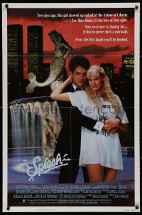 5x1455 SPLASH 1sh 1984 Tom Hanks loves mermaid Daryl Hannah in New York City under Twin Towers!