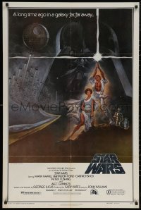 5x1468 STAR WARS second printing 1sh 1977 George Lucas classic epic, Tom Jung art!