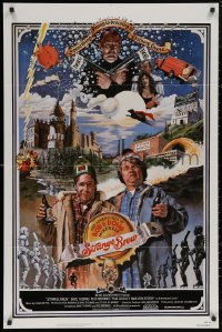 5x1478 STRANGE BREW 1sh 1983 art of hosers Rick Moranis & Dave Thomas with beer by John Solie!
