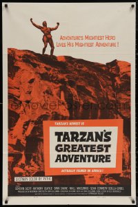 5x1509 TARZAN'S GREATEST ADVENTURE 1sh 1959 hero Gordon Scott lives his mightiest adventure!