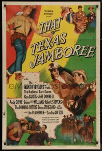 5x1515 THAT TEXAS JAMBOREE 1sh 1946 Hoosier Hotshots & more, it's jumpin', jivin' & joy-jammed!