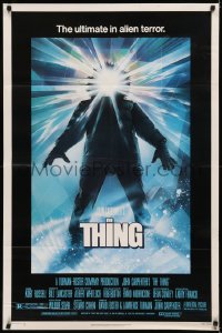 5x1520 THING 1sh 1982 John Carpenter classic sci-fi horror, Drew Struzan, regular credit design!