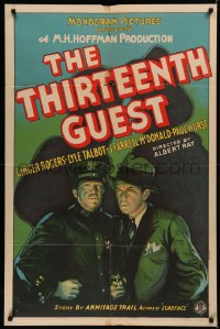 5x1521 THIRTEENTH GUEST 1sh 1932 top billed Ginger Rogers in an early role but not pictured, rare!