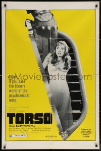 5x1541 TORSO 1sh 1973 directed by Sergio Martino, sexy Suzy Kendall, bizarre psychosexual minds!