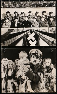 5x0009 GREAT DICTATOR 11 Italian 8.25x10 stills 1945 Charlie Chaplin, Goddard, Oakie, different!