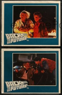 5x0341 BACK TO THE FUTURE 5 Aust LCs 1985 different images of Michael J. Fox with Christopher Lloyd!