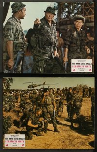 5x0175 GREEN BERETS 9 style B French LCs 1968 John Wayne, David Janssen, Jim Hutton, Vietnam War!