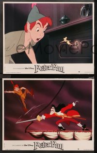 5x0182 PETER PAN 8 French LCs R1990s Walt Disney animated cartoon fantasy classic!