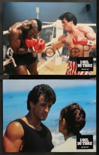 5x0161 ROCKY III 12 French LCs 1982 boxer & director Sylvester Stallone, Mr. T, Hulk Hogan!