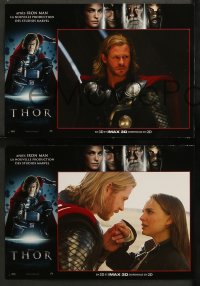 5x0197 THOR 6 French LCs 2011 cool completely different images of Chris Hemsworth in the title role!