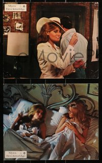 5x0316 MYRA BRECKINRIDGE 6 German LCs 1970 Mae West, sexiest Raquel Welch, John Huston, Rex Reed!