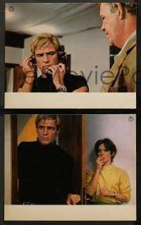 5x0337 NIGHT OF THE FOLLOWING DAY 24 German LCs 1969 Marlon Brando, Richard Boone, different!