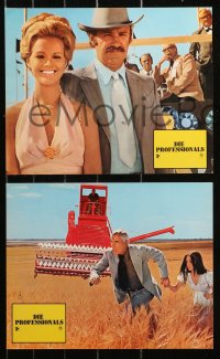 5x0327 PRIME CUT 12 German LCs 1972 different images of Lee Marvin & Gene Hackman, Angel Tompkins!