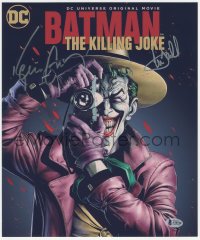 5y0142 BATMAN: THE KILLING JOKE signed color 11x13 REPRO 2016 by BOTH Kevin Conroy AND Mark Hamill!