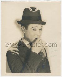 5y0090 HARRY LANGDON signed deluxe 11x13.75 still 1920s head & shoulders portrait of the silent star!