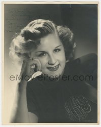 5y0097 MARGARET WHITING signed deluxe 11x14 still 1950s great portrait of the pretty singer smiling!
