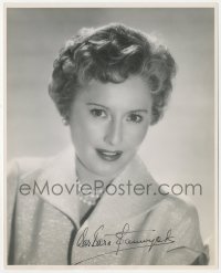 5y0392 BARBARA STANWYCK signed deluxe 8x10 still 1950s portrait of the leading lady by John Engstead!