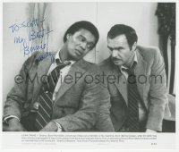 5y0396 BERNIE CASEY signed 8x9.25 still 1981 close up with Burt Reynolds in Sharky's Machine!