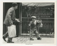 5y0399 BILLY BARTY signed 8x10 still 1976 on sidewalk with Rod Steiger in W.C. Fields and Me!