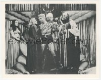 5y0766 BUSTER CRABBE signed 8x10 REPRO still 1980s in a great scene from a Flash Gordon movie!