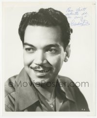 5y0767 CANTINFLAS signed 8x10 REPRO still 1980s great smiling portrait of the Mexican comedian!