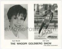 5y0412 CARL LEWIS signed TV 8x10 still 1992 when the Olympic runner was on The Whoopi Goldberg Show!