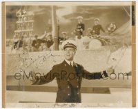 5y0436 DICK POWELL signed 8x10 still 1935 performing in military uniform in Thanks a Million!
