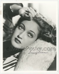 5y0782 DOROTHY LAMOUR signed 8x10 REPRO still 1980s beautiful close portrait of the leading lady!
