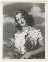 5y0447 ELLEN DREW signed 8x10.25 still 1940s waist-high smiling portrait of the pretty actress!