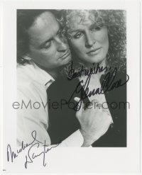 5y0794 FATAL ATTRACTION signed 8x10 REPRO still 1987 by BOTH Glenn Close AND Michael Douglas!