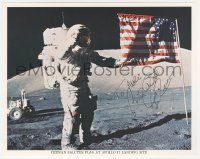 5y0355 GENE CERNAN signed color 8x10 publicity still 1990s the NASA astronaut on the moon!