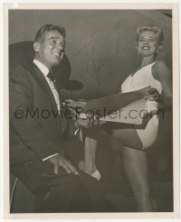 5y0451 GENE KRUPA signed 8x10 still 1959 the famous drummer receiving Playboy Magazine Award!