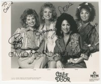 5y0358 GIRLS NEXT DOOR signed 7.75x9 music publicity still 1980s by Cindy, Tammy, Doris AND Diane!