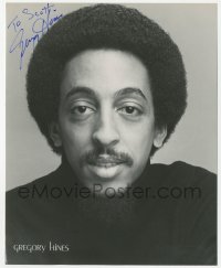 5y0359 GREGORY HINES signed 8x10 publicity still 1980s great head & shoulders portrait of the actor!