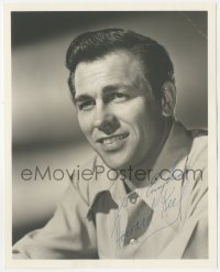 5y0466 HOWARD KEEL signed deluxe 8x10 still 1960s head & shoulders portrait of the MGM musical star!